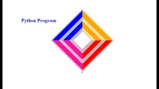 Rhombus pattern using python 2022