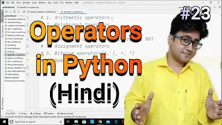 Operators in Python Python tutorial for absolute beginners in Hindi