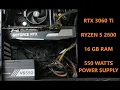NVIDIA RTX 3060 Ti INSTALLATION 8 6 PIN CONNECTOR - 550 WATTS PSU RYZEN 5 2600 16 GB RAM