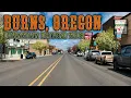 Driving Through Burns Oregon Downtown Broadway Highway 20