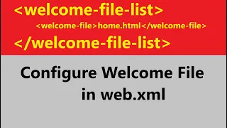 welcome file list in servlet welcome-file-list in web xml example What is welcome-file-list