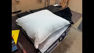 The pillow and an extra goose barnacle brass brush.