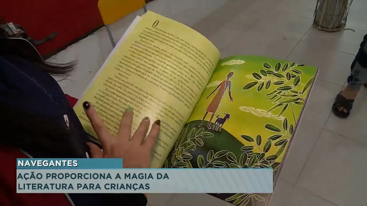 Ação proporciona a magia da literatura para crianças em Navegantes