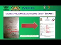 HOW TO DIGITIZE YOUR MANUAL OLD BIRTH AND DEATH RECORD IN MCD DELHI