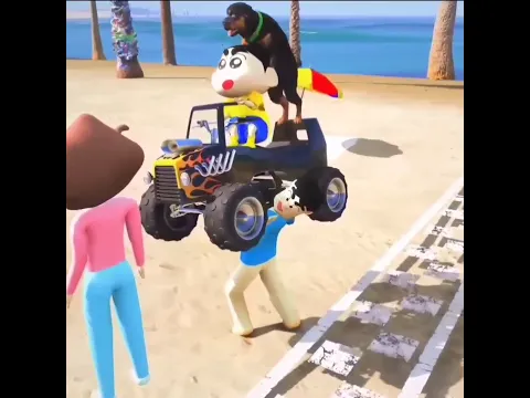 Shinchan And Franklin Tried Race!! #shorts #shinchan #gta5 #shortvideo  #comedy