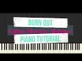 Sipho 'Hotstix' Mabuse - Burnout | Synthesia Piano Tutorial