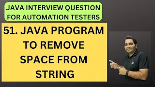 51 Java Program to Remove White Space from String Java Interview RD Technical Learning