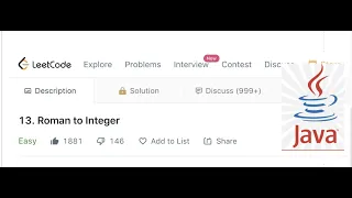 Roman To Integer Leetcode solution