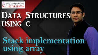 Data Structures using C 76 stack implementation using arrays