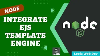 16 Install Integrate EJS Embedded JavaScript Template engine in express Node Project - NodeJS