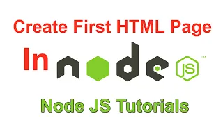 Node JS Tutorial - How To Create First HTML Page In Node JS Tutorial In Hindi In 2022
