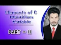 Elements of C Identifiers Keywords Variables Class 12th Lec 01