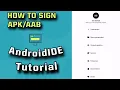 Signed AndroidIDE keystore tutorial how to create realese apk in Android