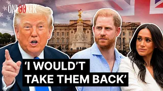 "NOT A FAN!" Trump Is 'Happy’ Harry & Meghan Have Left the US