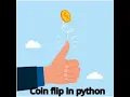 How to make a short coin flip game in python