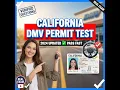 CALIFORNIA DRIVING PERMIT CALIFORNIA DMV PERMIT TEST 2024