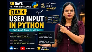 Python Day 4 User Input Type Conversion 30 Days Python Challenge