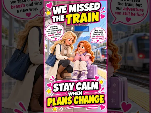 Easy English Conversation for Beginners l We Missed the Train - Stay Calm When Plans Change