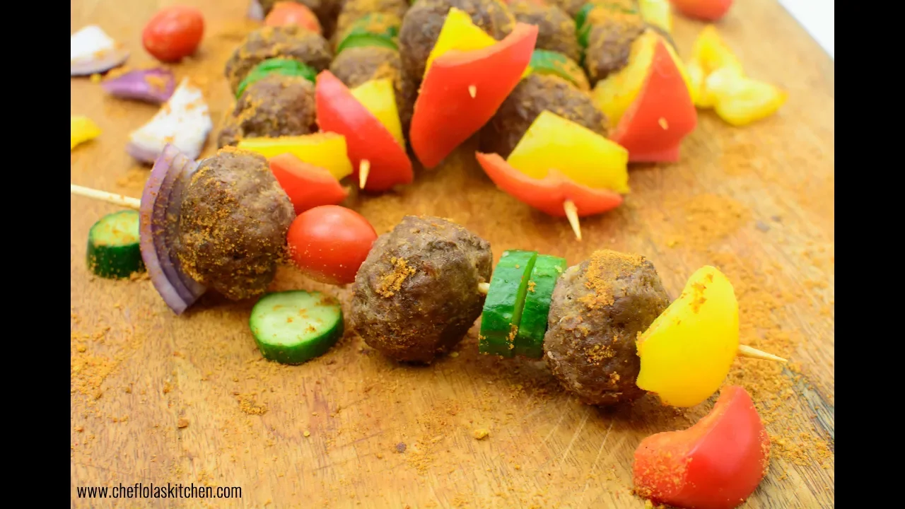 Ground Beef Kebab    Easy Kebab (Suya!!!)