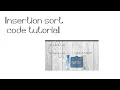Insertion sort Algorithm code tutorial in Python Hackerrank Solution