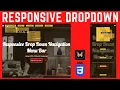 Responsive Navigation Drop-down Menu with Animation using HTML CSS JavaScript JS