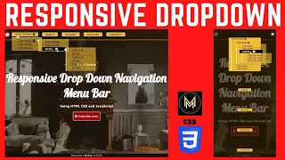 Responsive Navigation Drop-down Menu with Animation using HTML CSS JavaScript JS