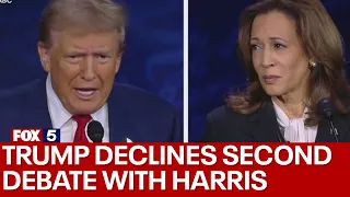 Trump declines second debate with Harris