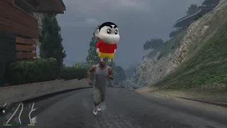 GTA 5 : I Found Franklins and Shinchan CURSED CAR In GTA 5