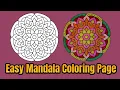 Mandala Coloring Page Colored With Relaxing Music Colored By Osman Mandalas World 9