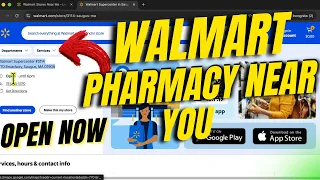 Find Walmart Pharmacy Near Me Open Now Working Hours Phone