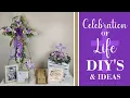 Celebration of Life DIY s IDEAS BUTTERFLY Theme Memorial Ideas SYMPATHY Arrangement Gifts
