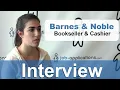 Barnes Noble Interview - bookseller cashier