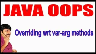 Java Tutorials Java OOPS Overriding wrt var arg methods by Durga Sir
