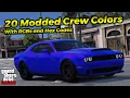 20 Custom Crew Colors with RGB and Hex Codes GTA Online