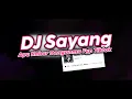 Lagu DJ SAYANG APA KABAR DENGAN MU DISINI KU MERINDUKAN KAMU FYP TIKTOK