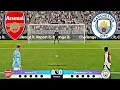 ARSENAL VS MAN CITY COMPLETE PENALTY SHOOTOUT | HOOGTEPUNTEN VAN ARS VS CITY