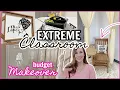Cheap Room Decor and Ideas EXTREME Classroom Makeover - Shocking Before After