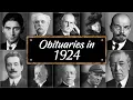 Obituary Famous Faces WE LOST in 1924