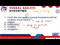 SYNONYMS CIVIL SERVICE EXAM REVIEW ENGLISH TOPICS TO REVIEW