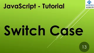 JavaScript Switch Case JavaScript tutorial in Hindi