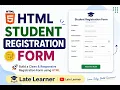 1 HTML Forms Secret Build a Perfect Student Registration Form