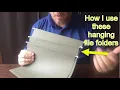 How I use these Hanging File Folders