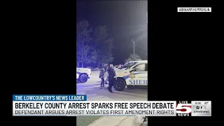 Man arrested at Berkeley County gas station says his First Amendment rights were violated