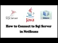 Java Connect to Microsoft SQL Server on NetBeans