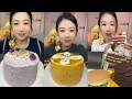 Download Lagu ENG] Mukbang Chocolate cake 🍰 Dessert 🍪 \u0026 🍰🎂|Compilation| #cake #asmr #dessert #tiramisu 