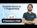 C Programming Lecture-57 C frewind ftell
