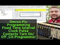 Omron Plc Programming Fixed Time Interval Clock Pulse Contacts Turn CX-Programmer