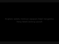 tulus - jangan cintai aku apa adanya (lyric video)