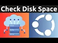 How To Check Used And Available Disk Space Storage On Ubuntu Linux Terminal Command Prompt