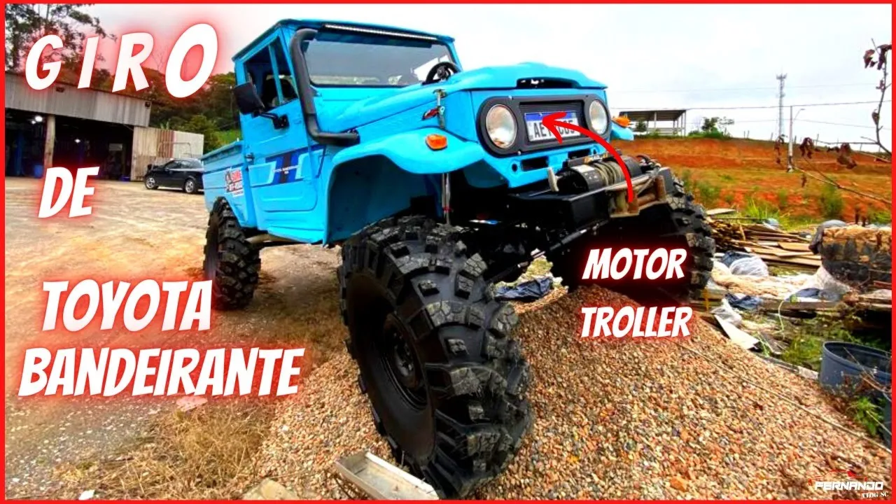 GIROO???????? DE TOYOTA BANDEIRANTE 1977" MOTOR DE TROLLER, TURBINA, BICO E COLETOR DE  DE CAMINHÃO PNEU42